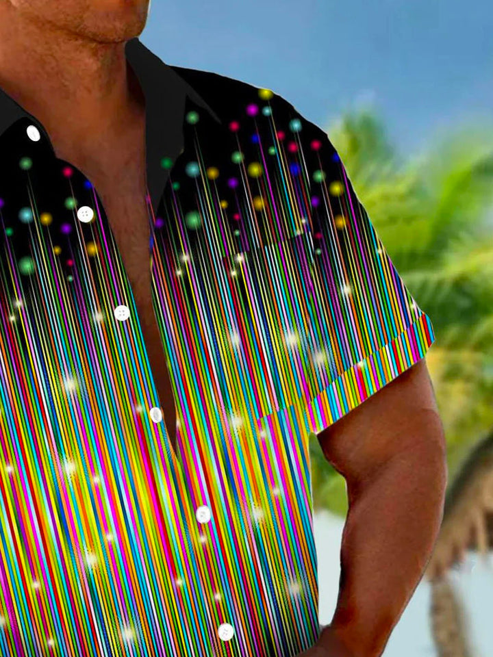 Alohadaddy Retro Gradient Art Abstract 3D Digital Print Men&