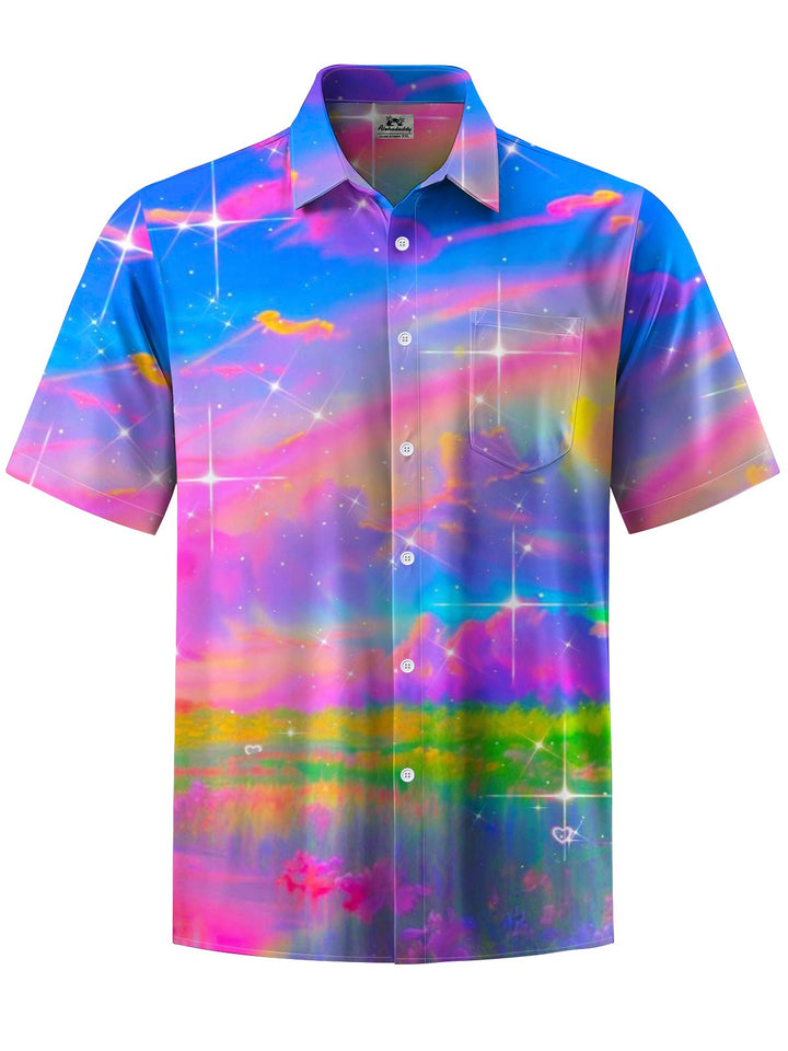 Alohadaddy® Hawaiian Abstract Art Print Pocket Men&