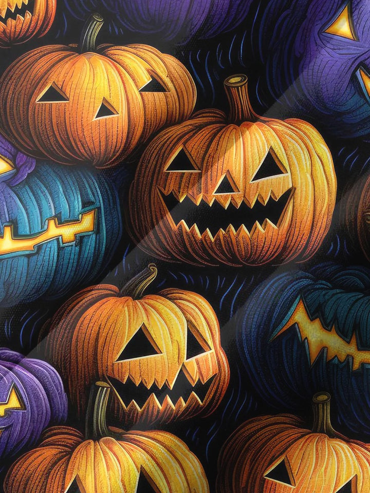 Alohadaddy® Halloween Pumpkin Monster Print Art Pocket Stretch Men&