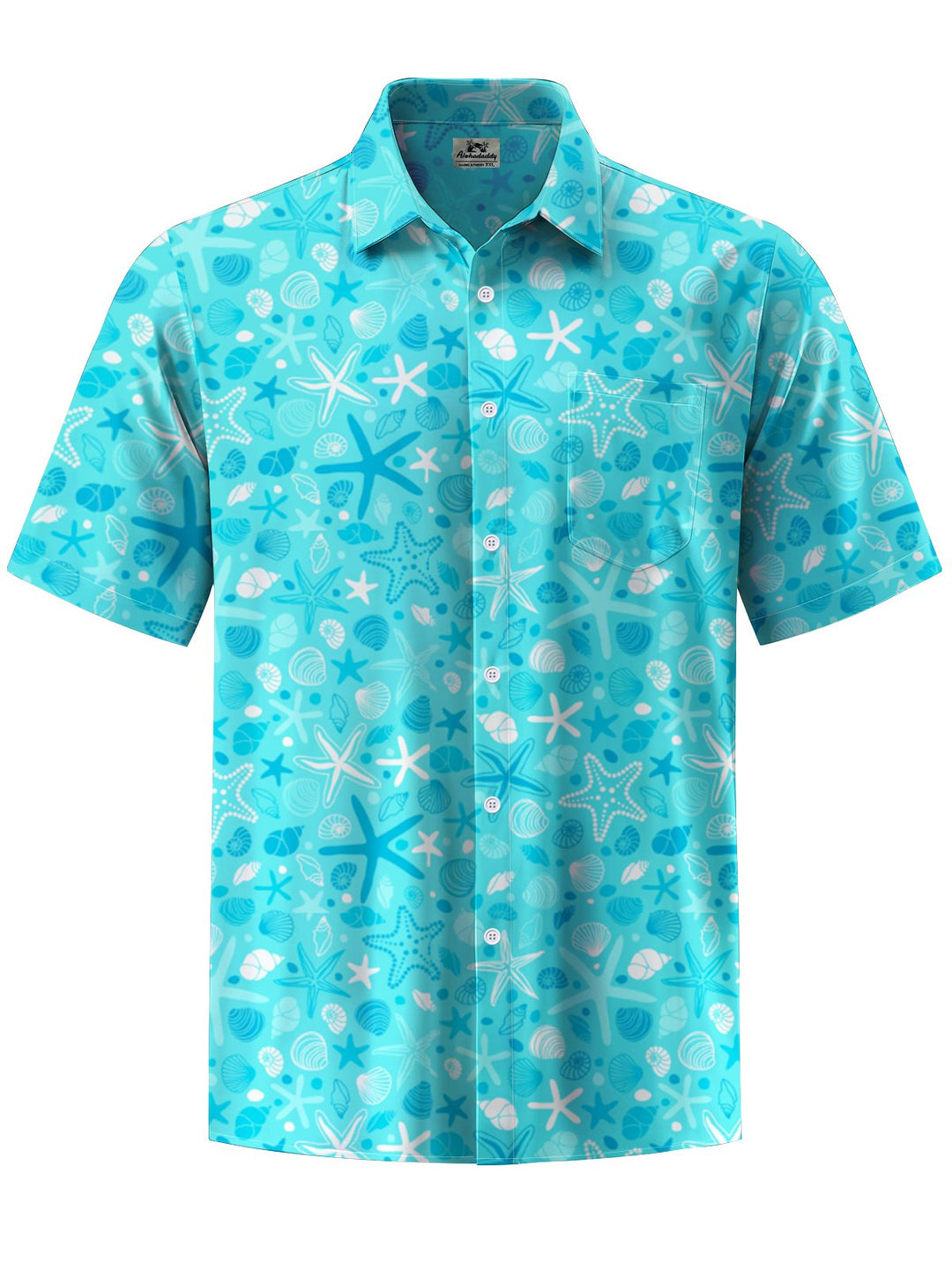 Alohadaddy® Hawaiian Shell Art Print Pocket Stretch Men&
