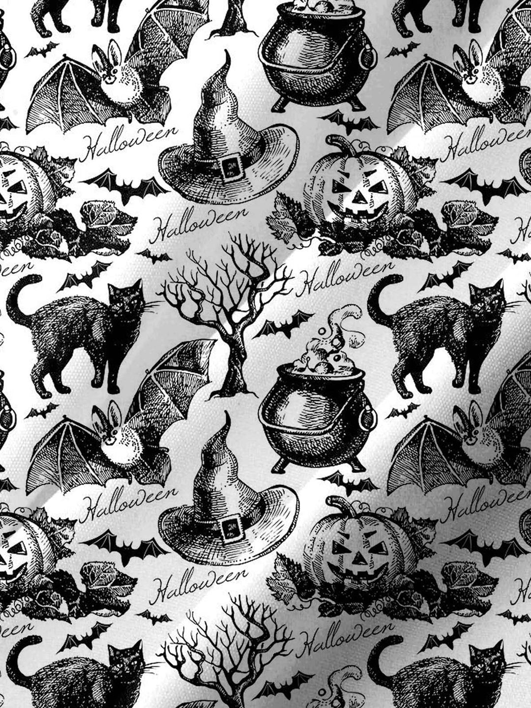 Alohadaddy® Halloween Pumpkin Art Print Chest Pocket Stretch Men&