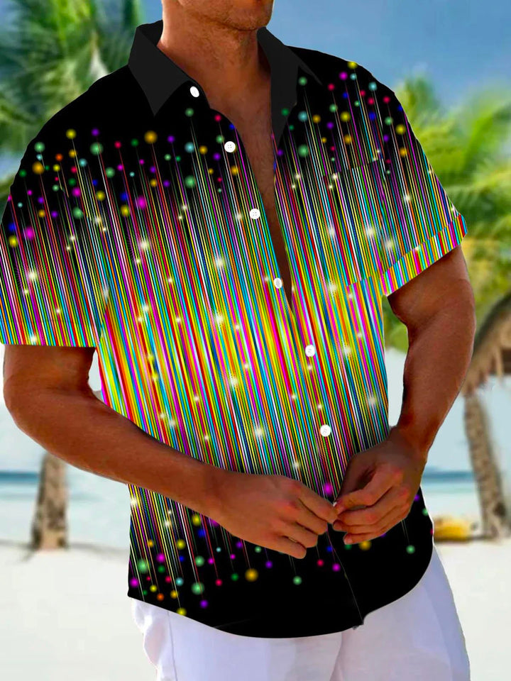 Alohadaddy Retro Gradient Art Abstract 3D Digital Print Men&