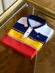 Alohadaddy® Business Contrast Stripe Logo Button Stretch Men's Short Sleeve Polo Shirt Big & Tall