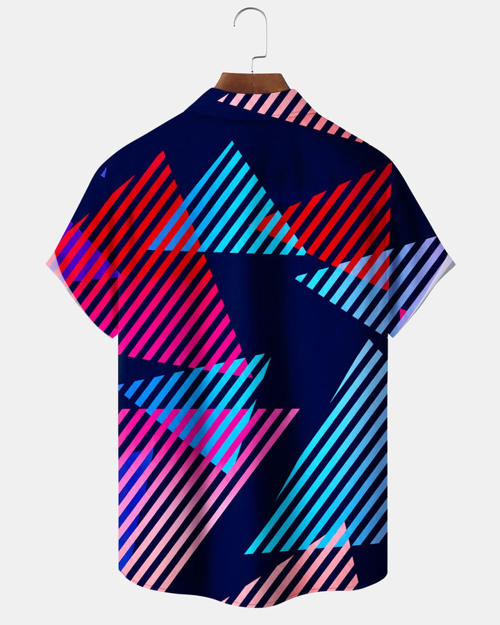 Alohadaddy® Casual Geometric Minimalist Print Men&