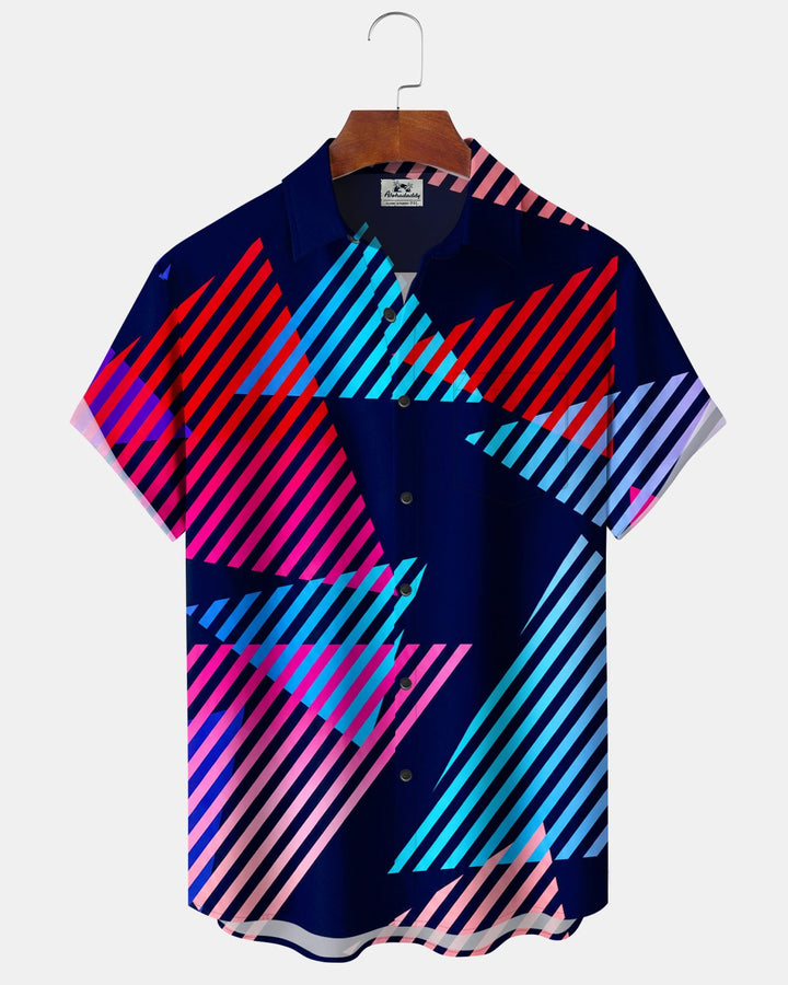 Alohadaddy® Casual Geometric Minimalist Print Men&