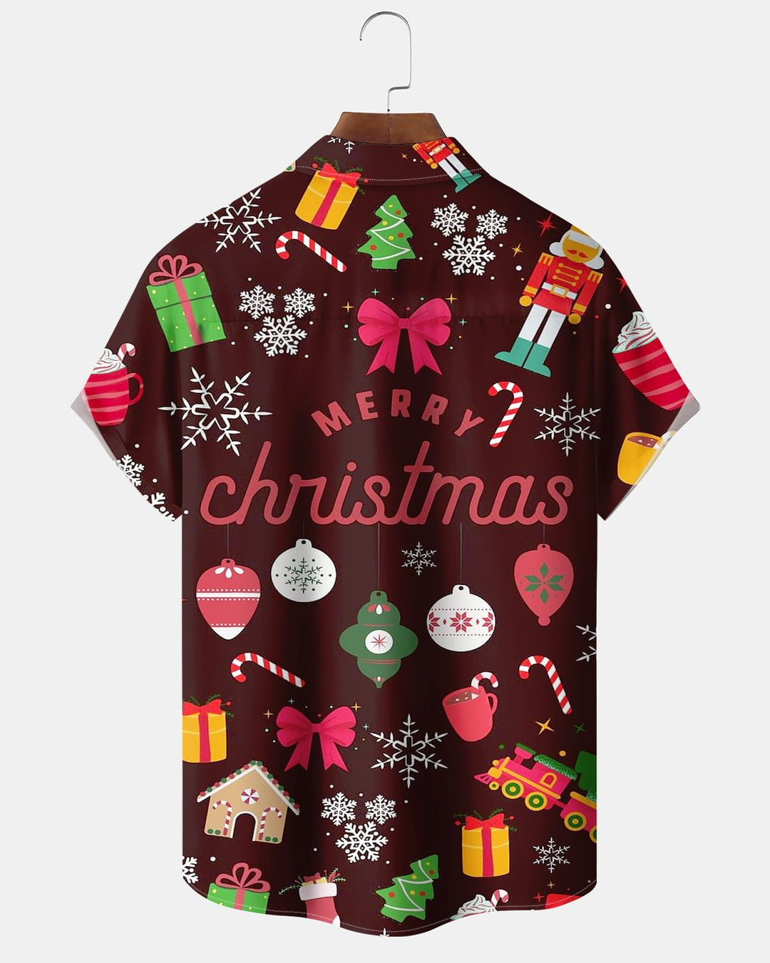 Alohadaddy® Holiday Christmas Tree Candy House Print Men&