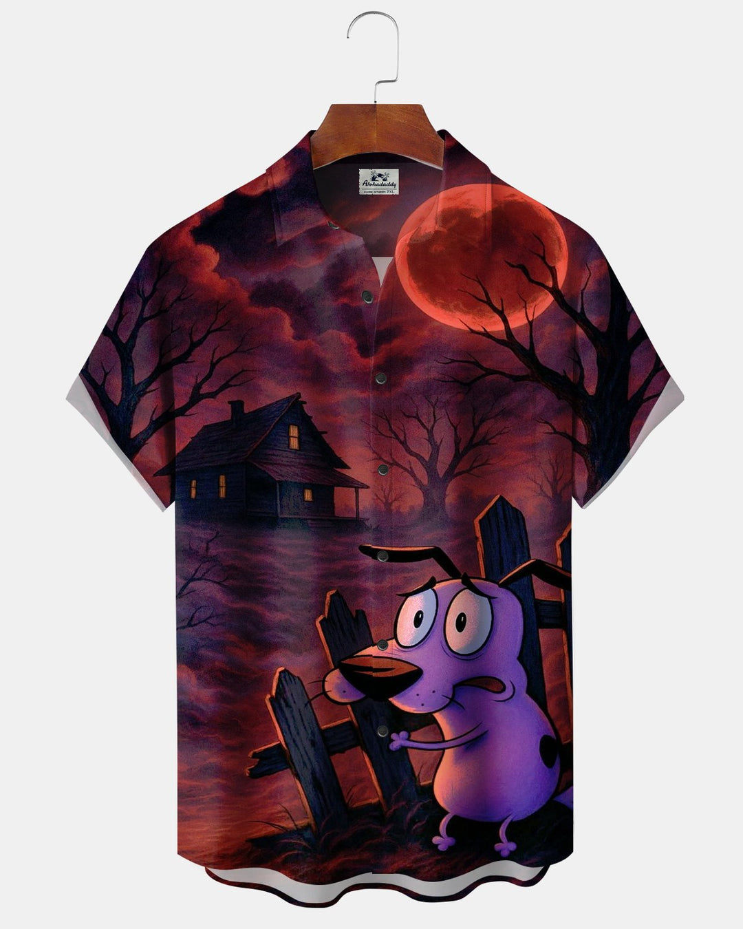 Alohadaddy® Halloween Cartoon Haunted House Movie Print Men&