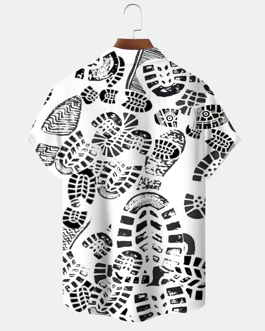 Alohadaddy® Casual Abstract Footprint Print Men&