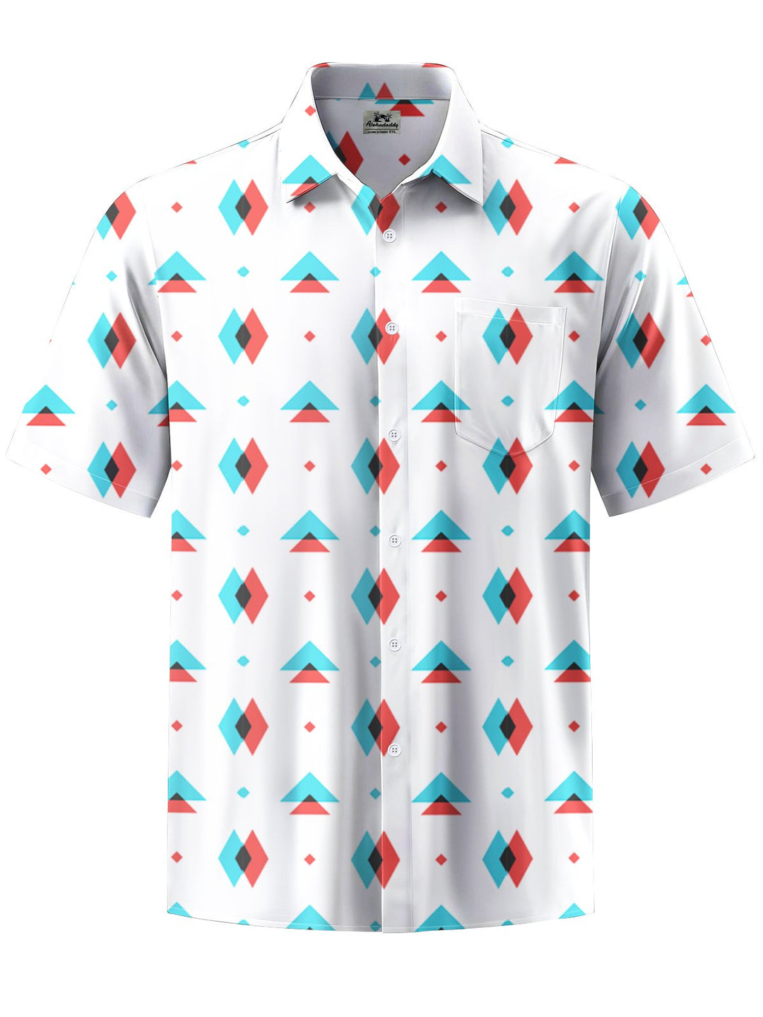 Alohadaddy® Casual Geometric Art Print Men&