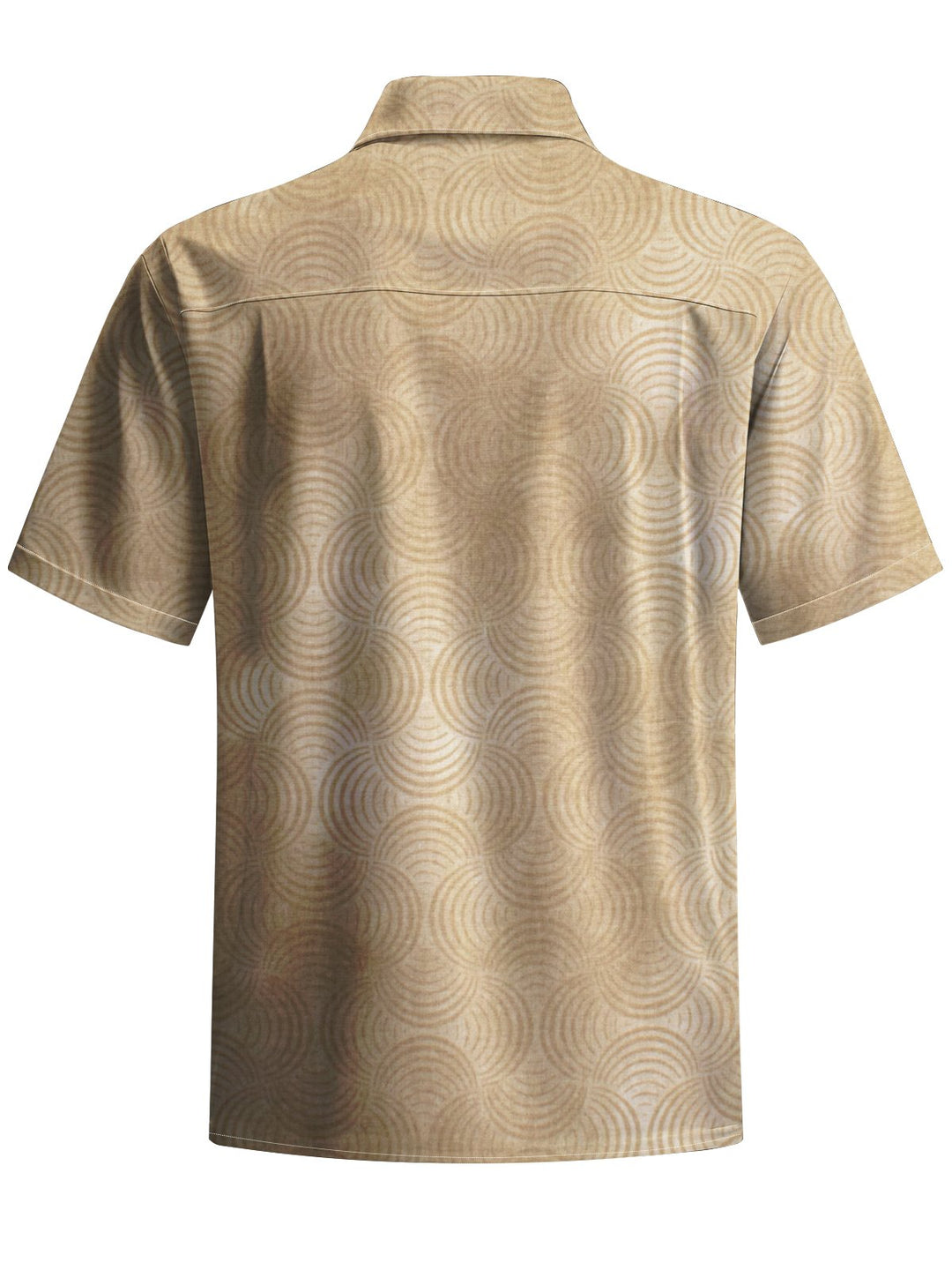 Alohadaddy® Retro Geometric Art Print Chest Pocket Men&