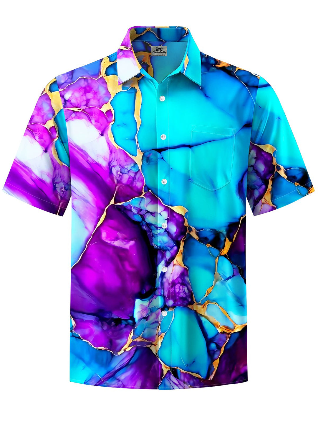 Alohadaddy® Casual Abstract Print Art Moisture Wicking Men&