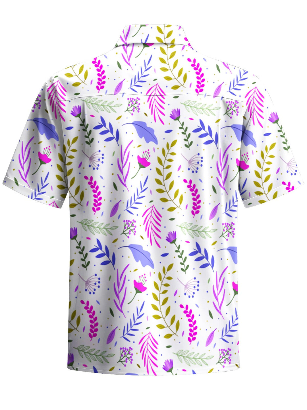 Alohadaddy® Hawaiian Leaf Art Print Chest Pocket Men&