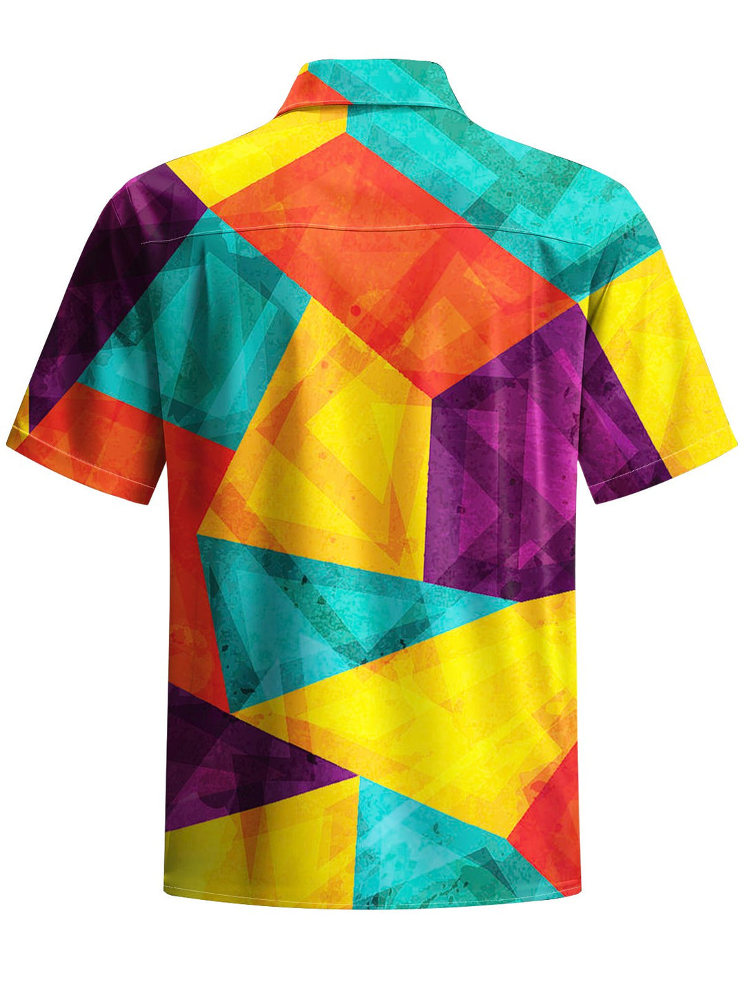 Alohadaddy® Retro Geometric Contrast Art Print Pocket Stretch Men&