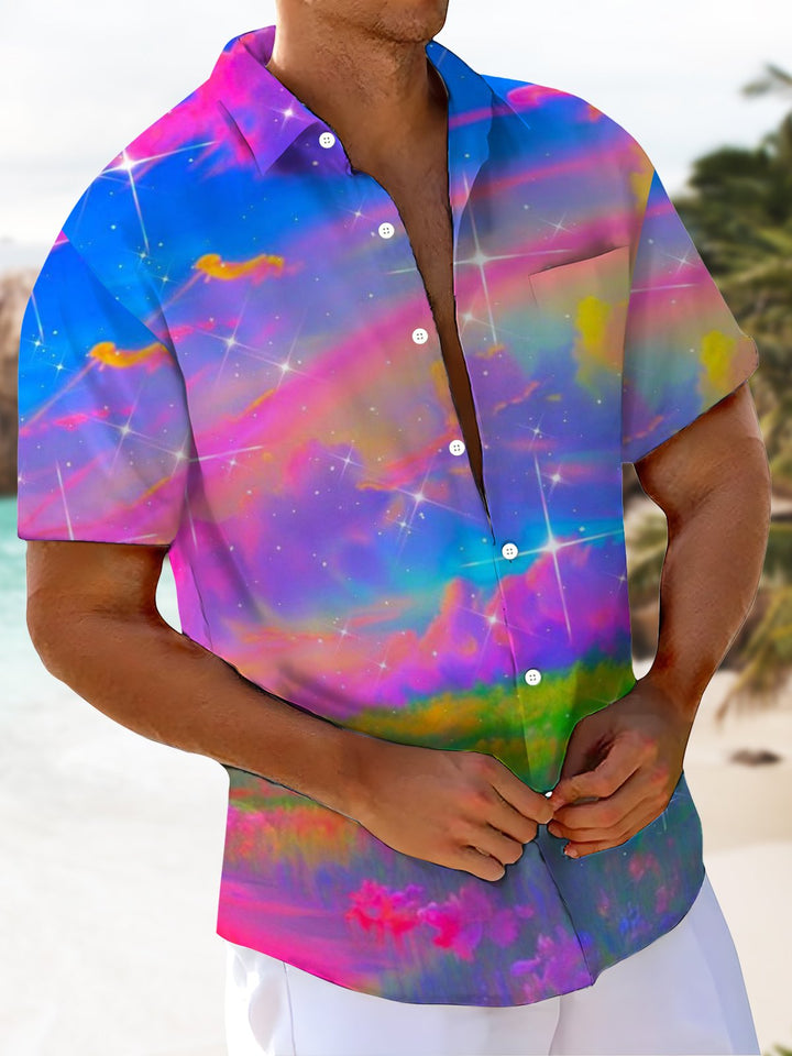 Alohadaddy® Hawaiian Abstract Art Print Pocket Men&
