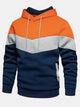 Alohadaddy Men's Insulated Color Block Hoodie Long Sleeve Jacket