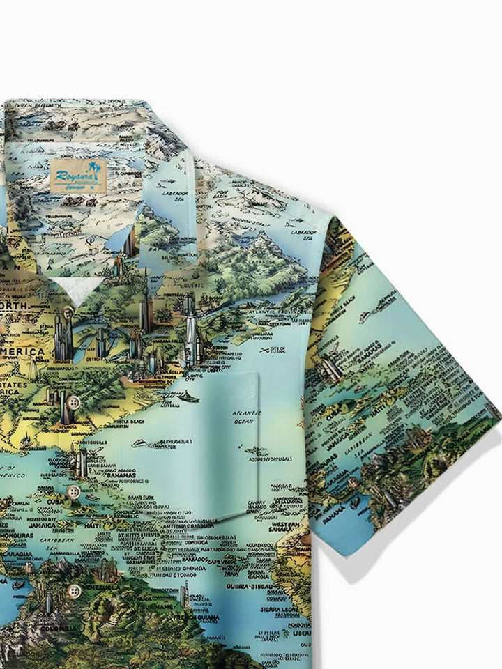 Alohadaddy Hawaii Map Print Men&