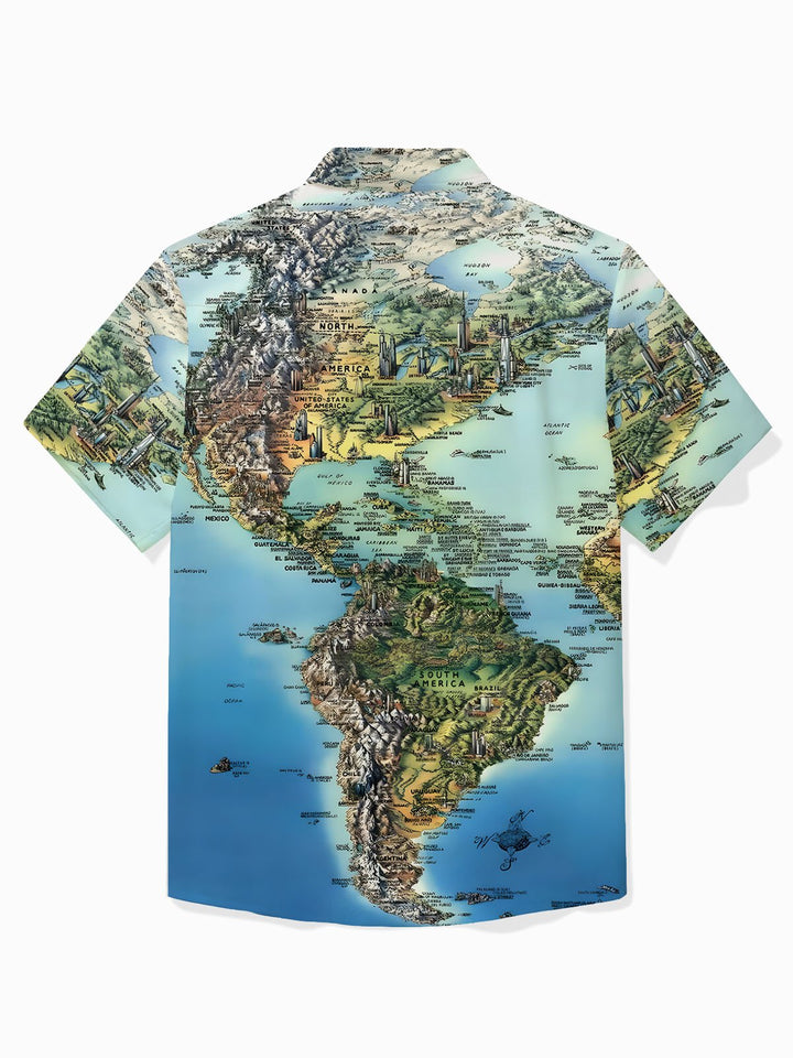 Alohadaddy Hawaii Map Print Men&