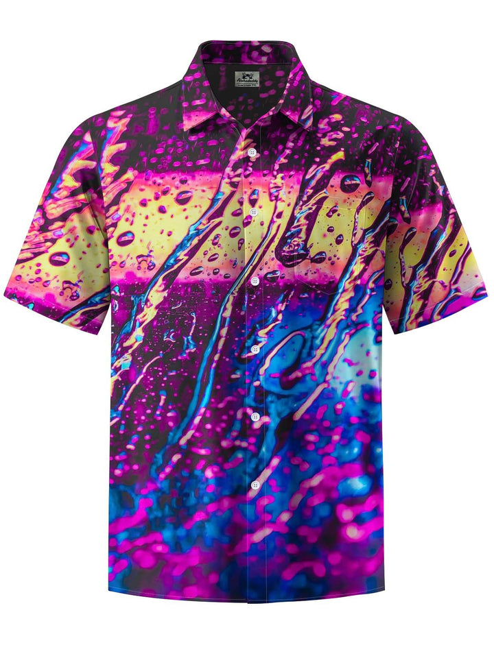 Alohadaddy® Casual Abstract Print Art Pocket Elastic Men&