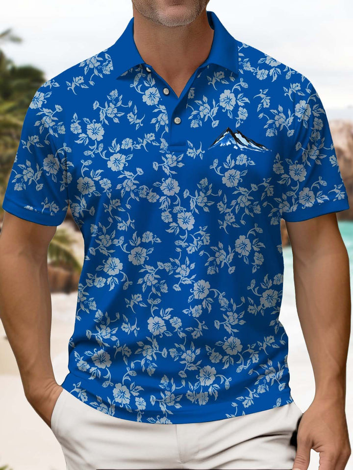 Alohadaddy® Casual Floral Print Art Stretch Men&