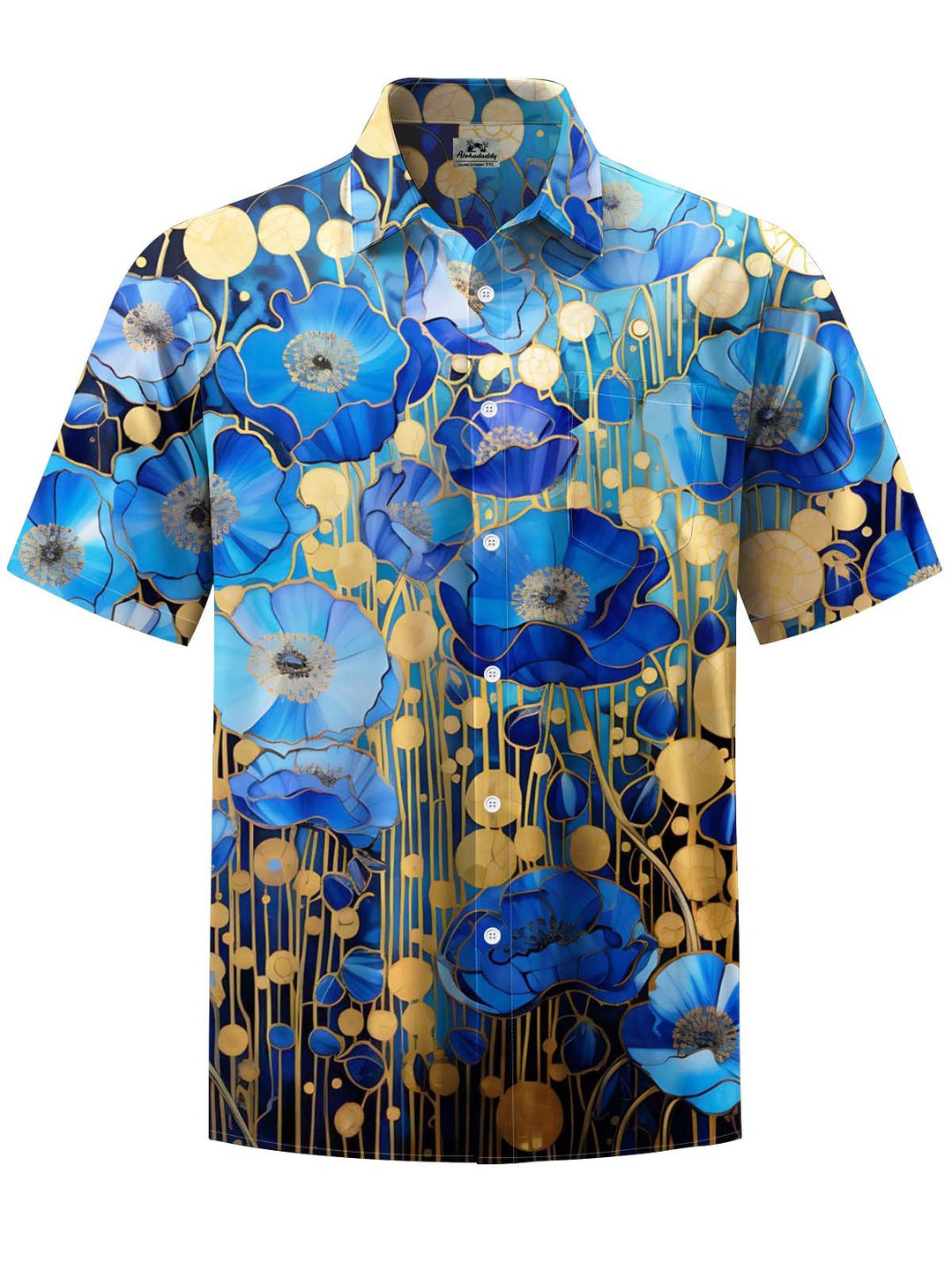 Alohadaddy® Casual Floral Print Pocket Stretch Men&