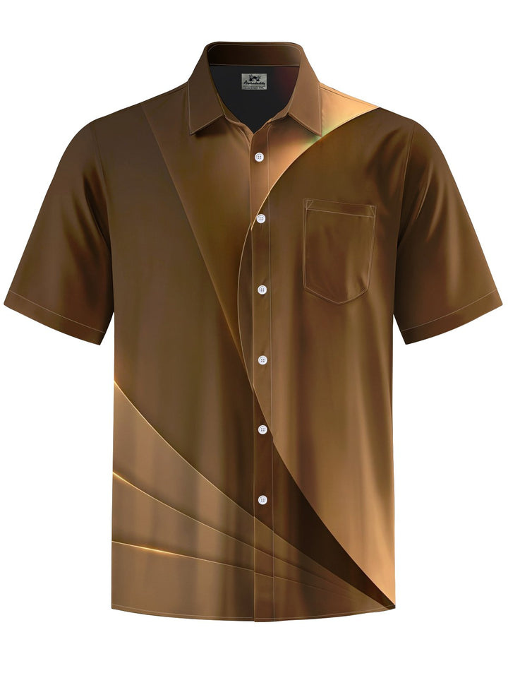 Alohadaddy® Casual Abstract Print Art Stretch Pocket Men&