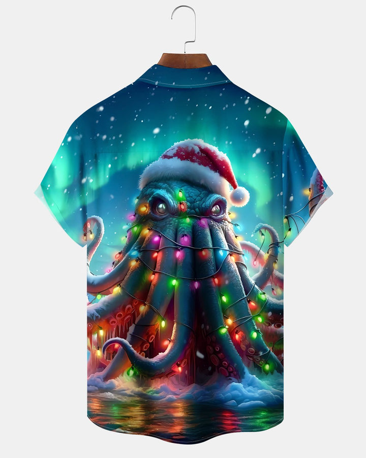 Alohadaddy® Christmas Octopus Print Men&