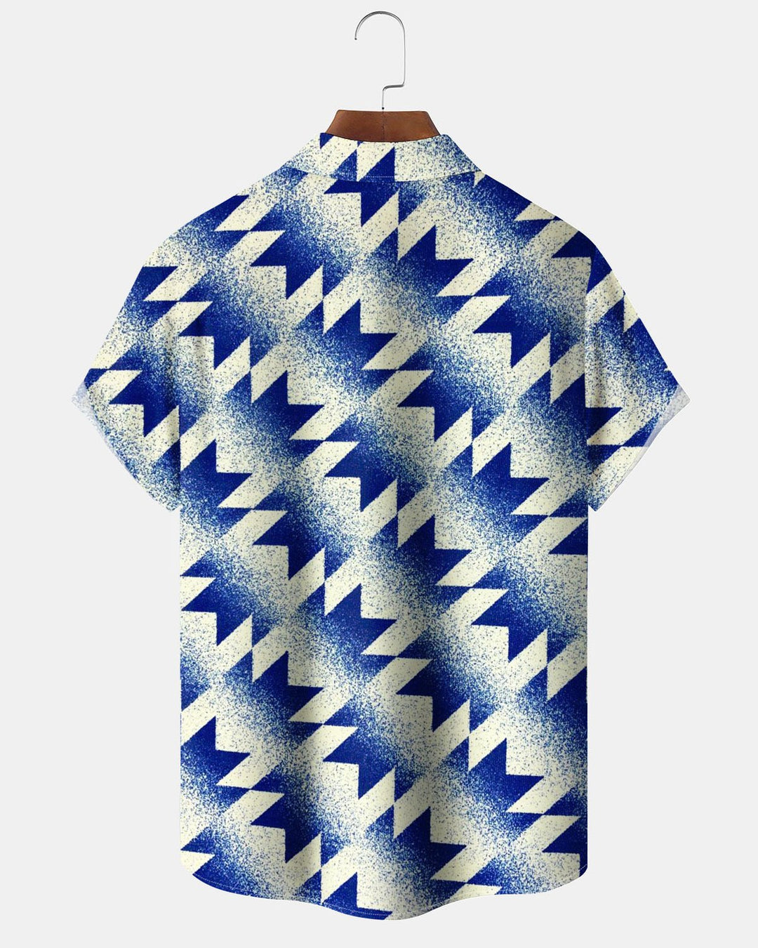Alohadaddy® Casual Geometric Print Art Button Stretch Pocket Men&
