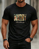 Men's Casual Christmas Letter-Print T-Shirt