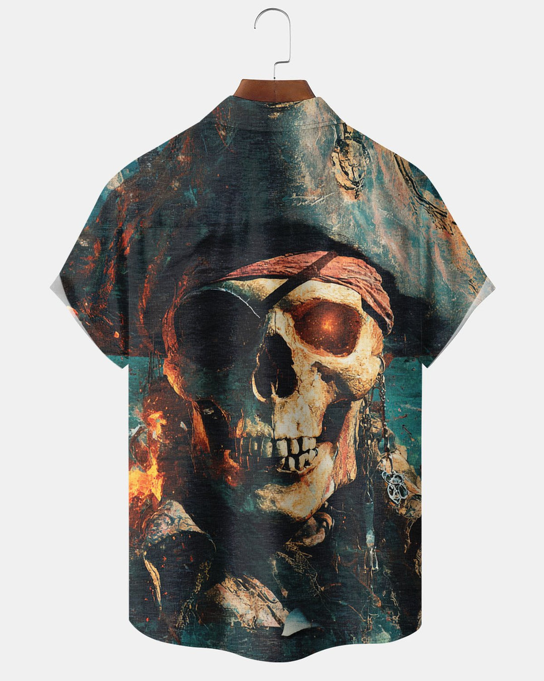 Alohadaddy® Halloween Skull Pirate Print Men&