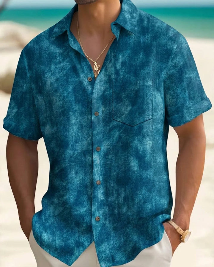 Alohadaddy® Basic Casual Gradient Texture Art Print Men&