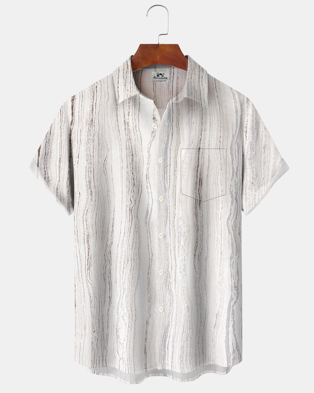 Alohadaddy® Casual Abstract Striped Print Men&