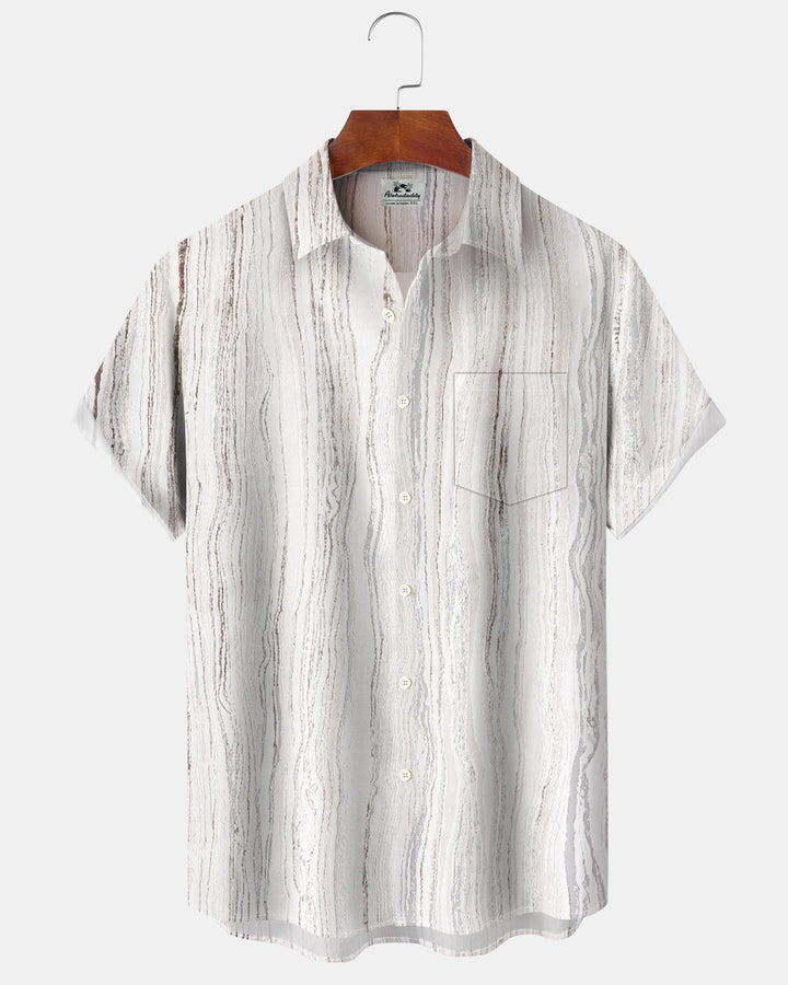 Alohadaddy® Casual Abstract Striped Print Men&
