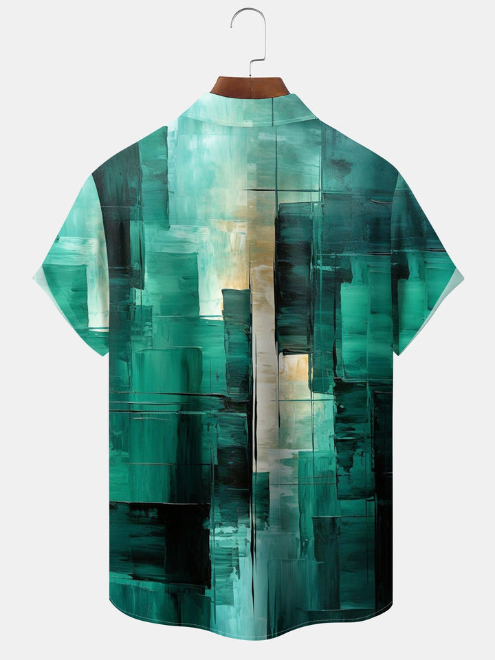 Alohadaddy® Vintage Geometric Art Print Pocket Stretch Big &amp; Tall Men&
