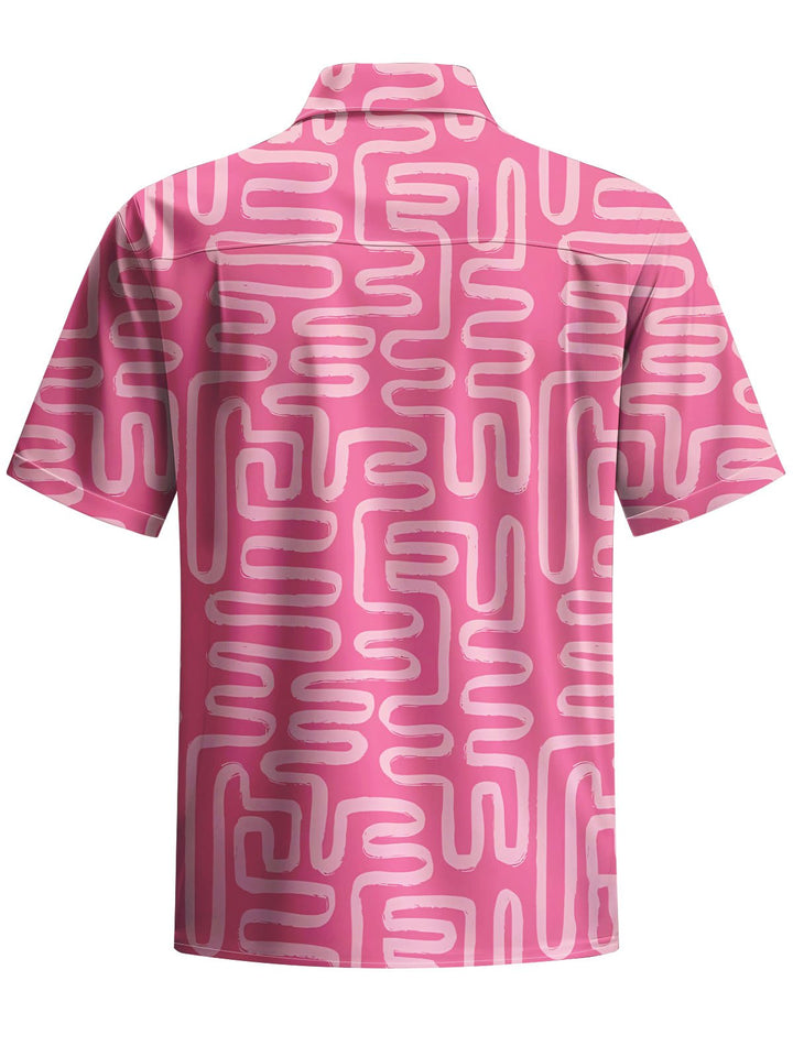 Alohadaddy® Casual Geometric Printed Moisture Wicking Men&