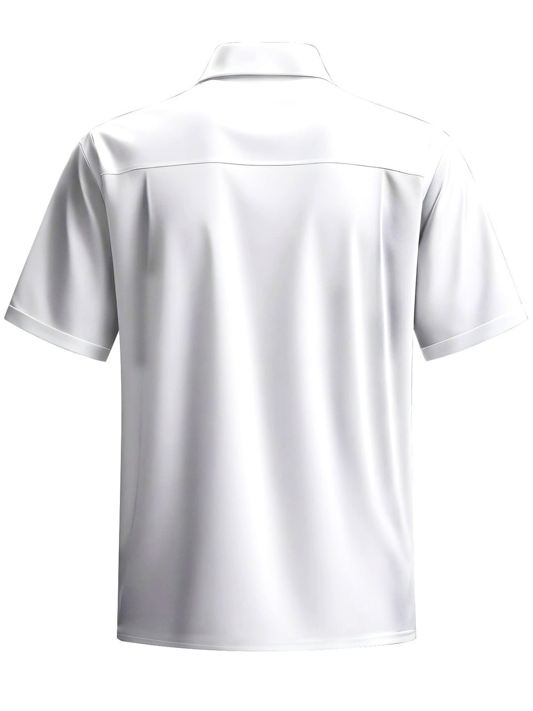 Alohadaddy® Casual Stripe Art Print Chest Pocket Men&
