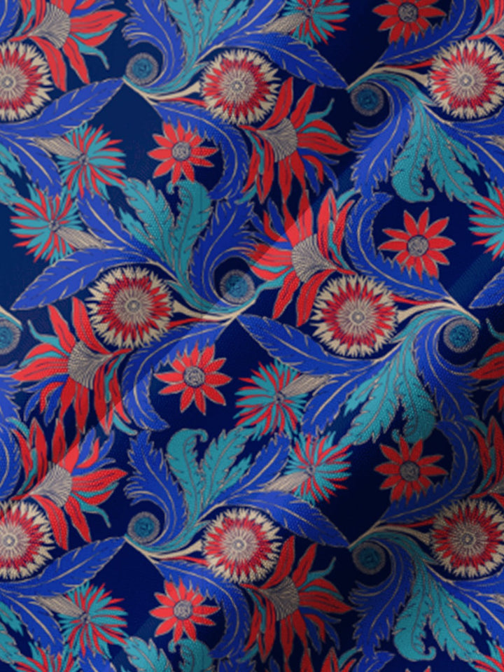 Alohadaddy® Casual Floral Print Art Pocket Stretch Men&