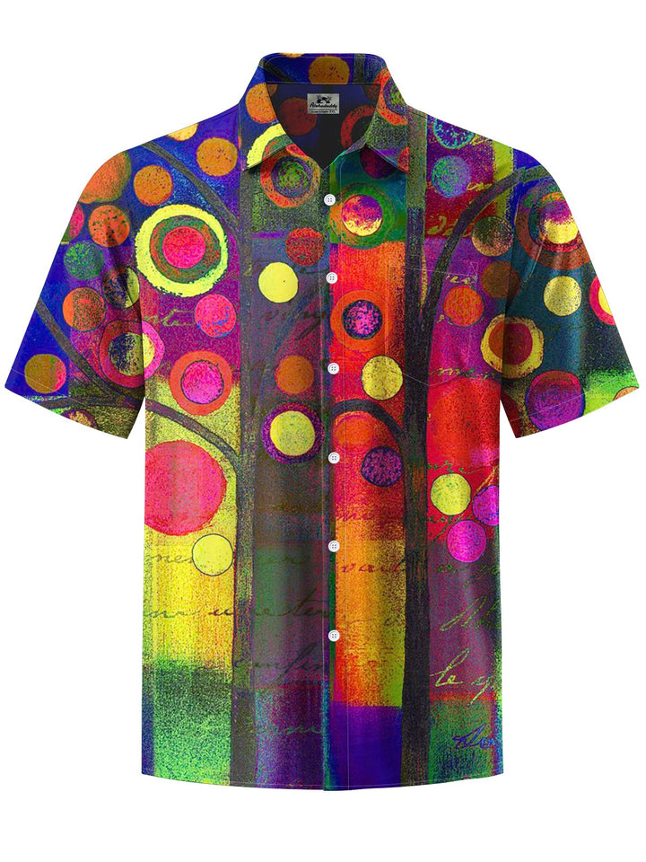 Alohadaddy® Retro Geometric Art Print Pocket Stretch Men&