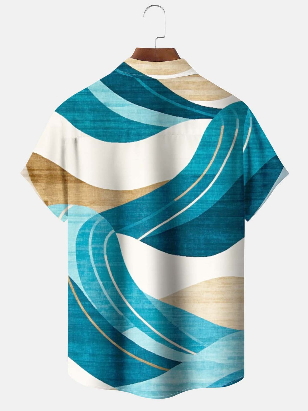 Alohadaddy® Retro Abstract Geometric Print Pocket Stretch Men&