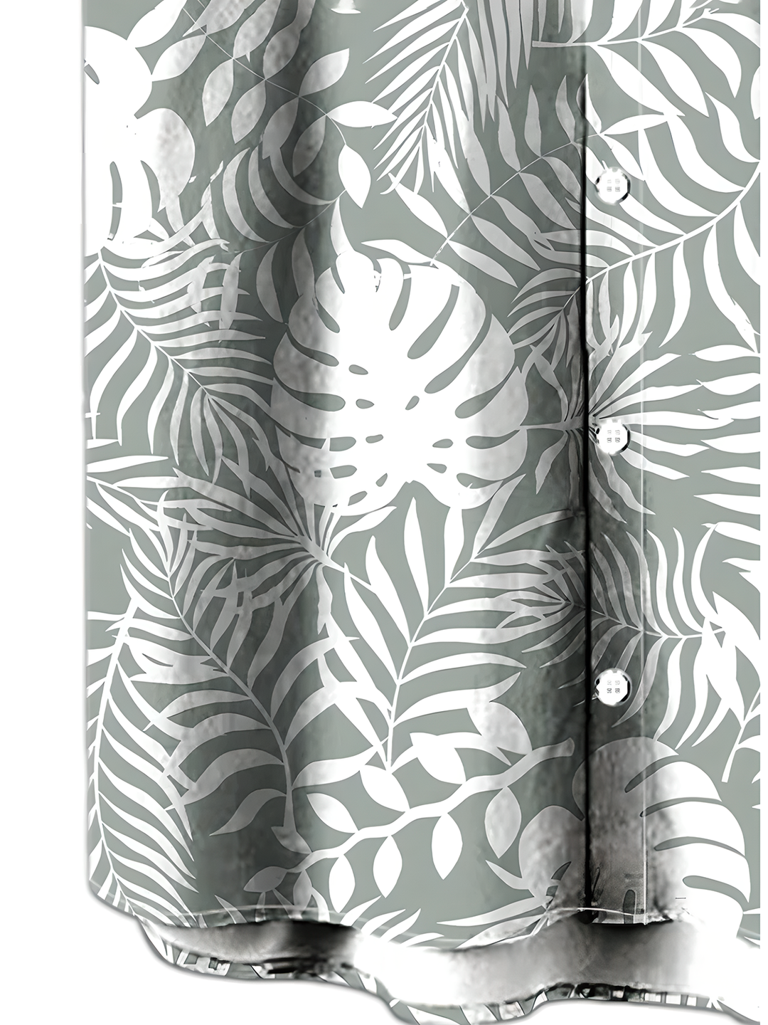 Alohadaddy® Vintage Palm Leaf Print Chest Pocket Elastic Moisture Wicking Large Size Hawaiian Shirt