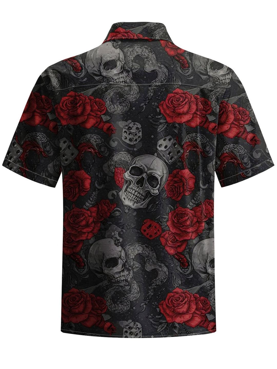 Alohadaddy® Vintage Skull Floral Art Print Men&