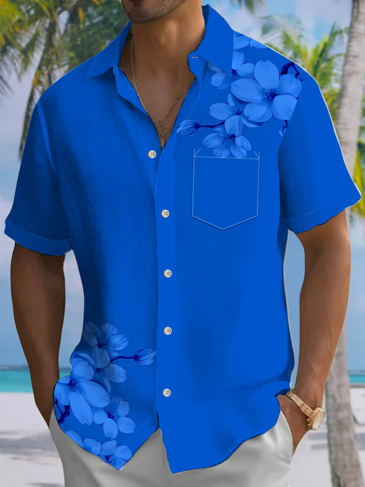 Alohadaddy® Casual Floral Art Print Moisture Wicking Men&