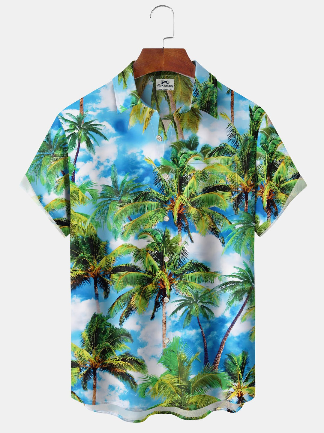 Alohadaddy® Palm Trees Printed Art Pockets Elasticity Hawaiian Men&