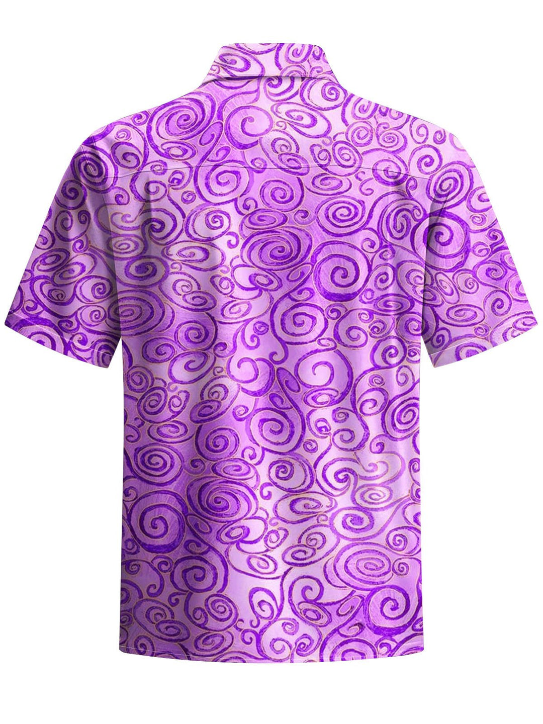 Alohadaddy® Casual Abstract Texture Print Stretch Large Size Chest Pocket Men&