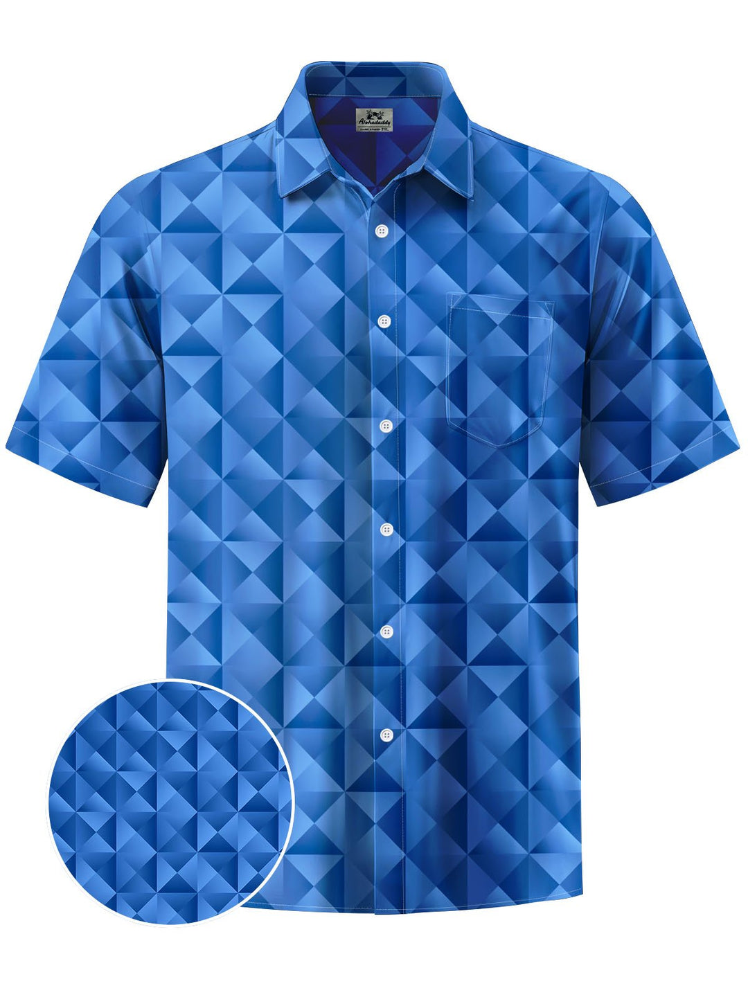 Alohadaddy® Casual Geometric Triangle Print Moisture-wicking Men&