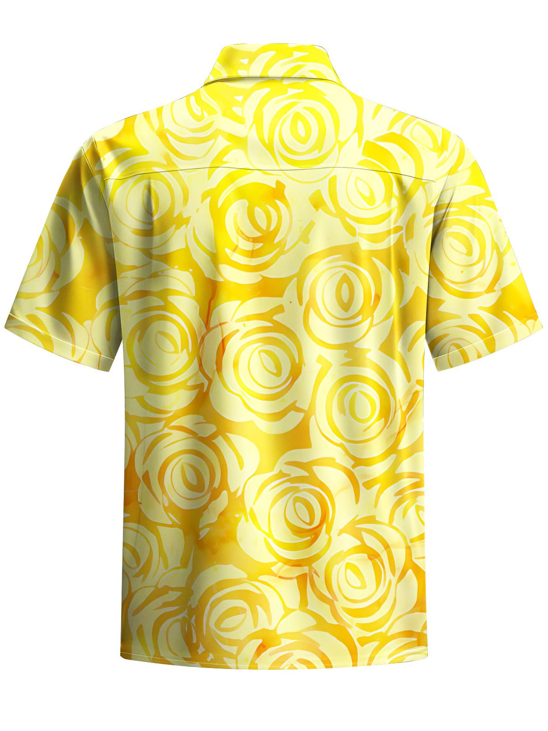 Alohadaddy® Hawaiian Flowers Art Print Chest Pocket Mens Short Sleeve Shirt Big &amp; Tall