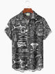 Alohadaddy Vintage Hawaii Beach Vacation Pirate Shark Nautical Shirt