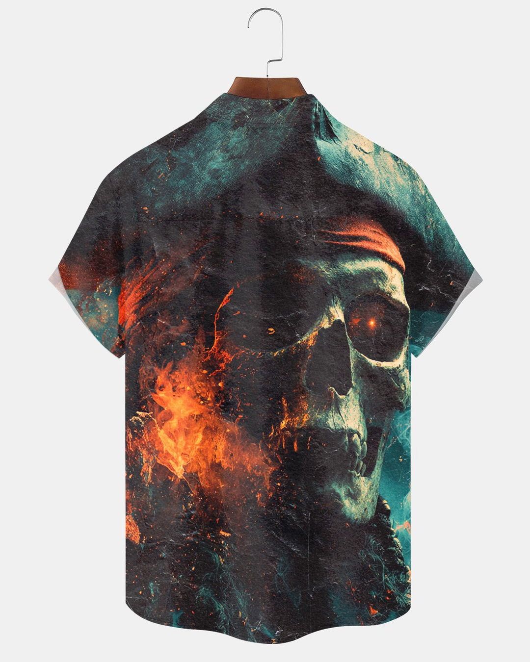 Alohadaddy® Halloween Skull Pirate Print Men&