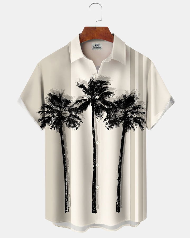 Alohadaddy® Casual Coconut Tree Print Men&