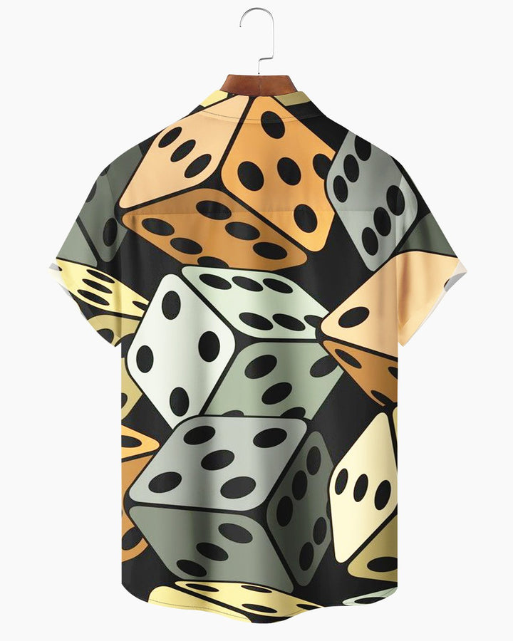 Alohadaddy® Retro Dice Print Men&