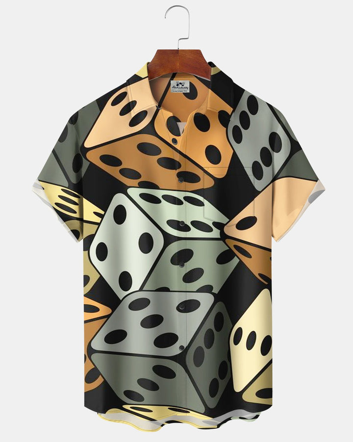 Alohadaddy® Retro Dice Print Men&